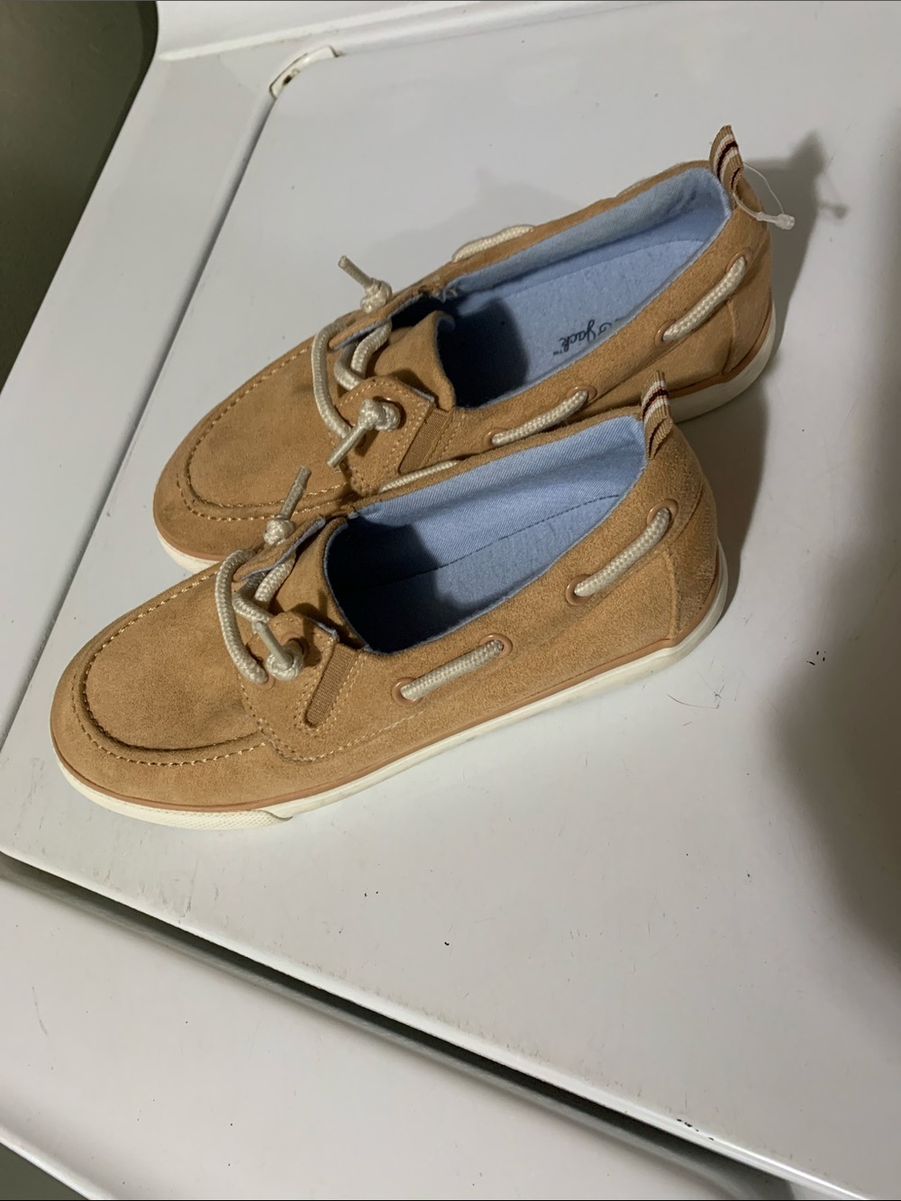 Kids Casual Suede Shoes - Tan